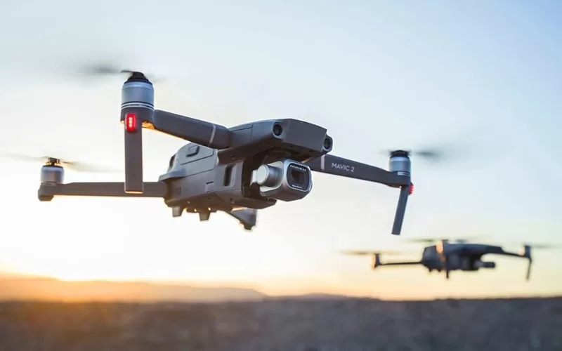 Drones with Electromagnetic Interference Shielding and Thermal Interface Materials