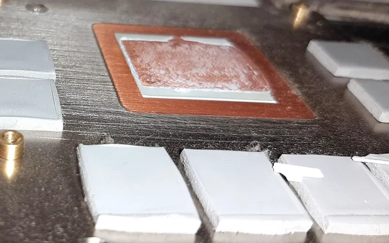 Forgot to Remove the Plastic Film on the Cooling Thermal Pad!