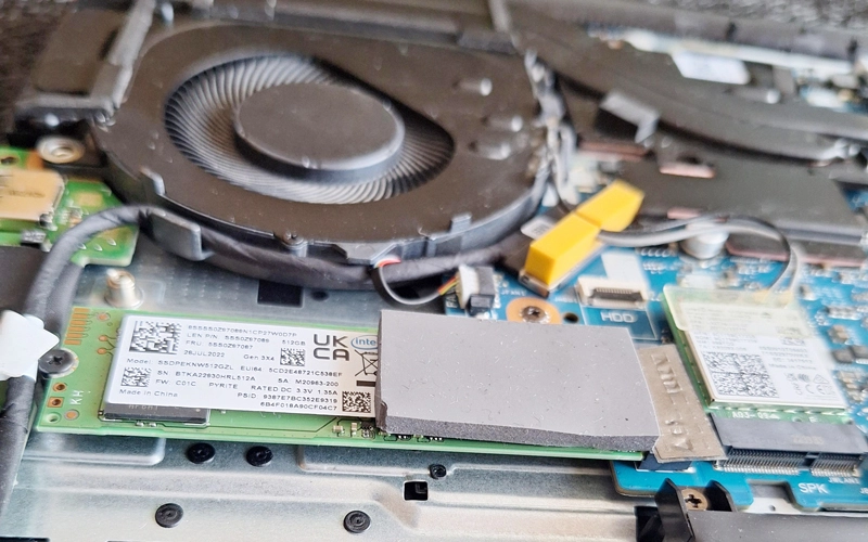 Laptop Thermal Gap Filler Pad Place?